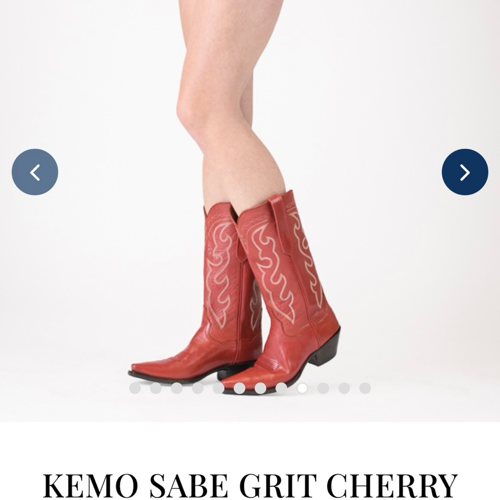 Kemo Sabe Cherry Red Heeled Boots - Picture 5 of 10